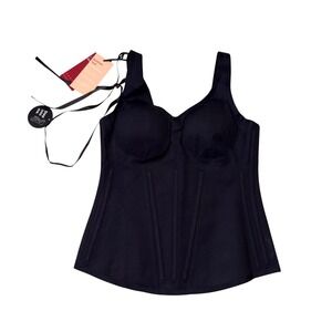 NWT Honeylove Boldness Tank Black Sculpting Shapewear Corset Top Size L